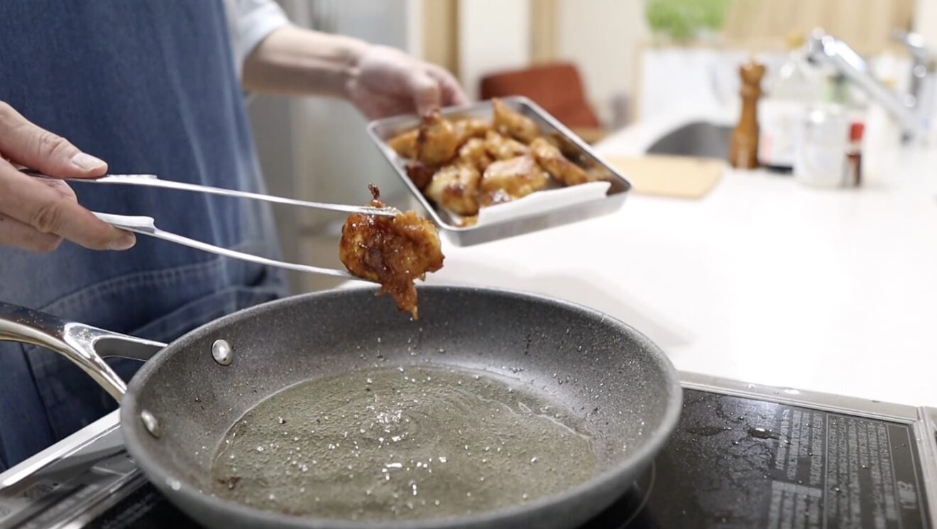 両面がキツネ色になったら取り出す